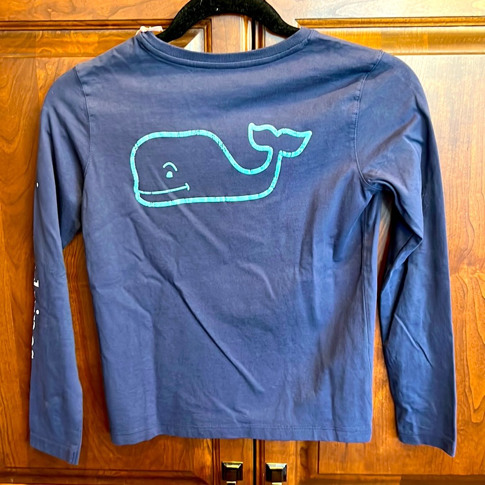 Small 7/8 Vineyard Vines Navy long sleeve shirt NWT